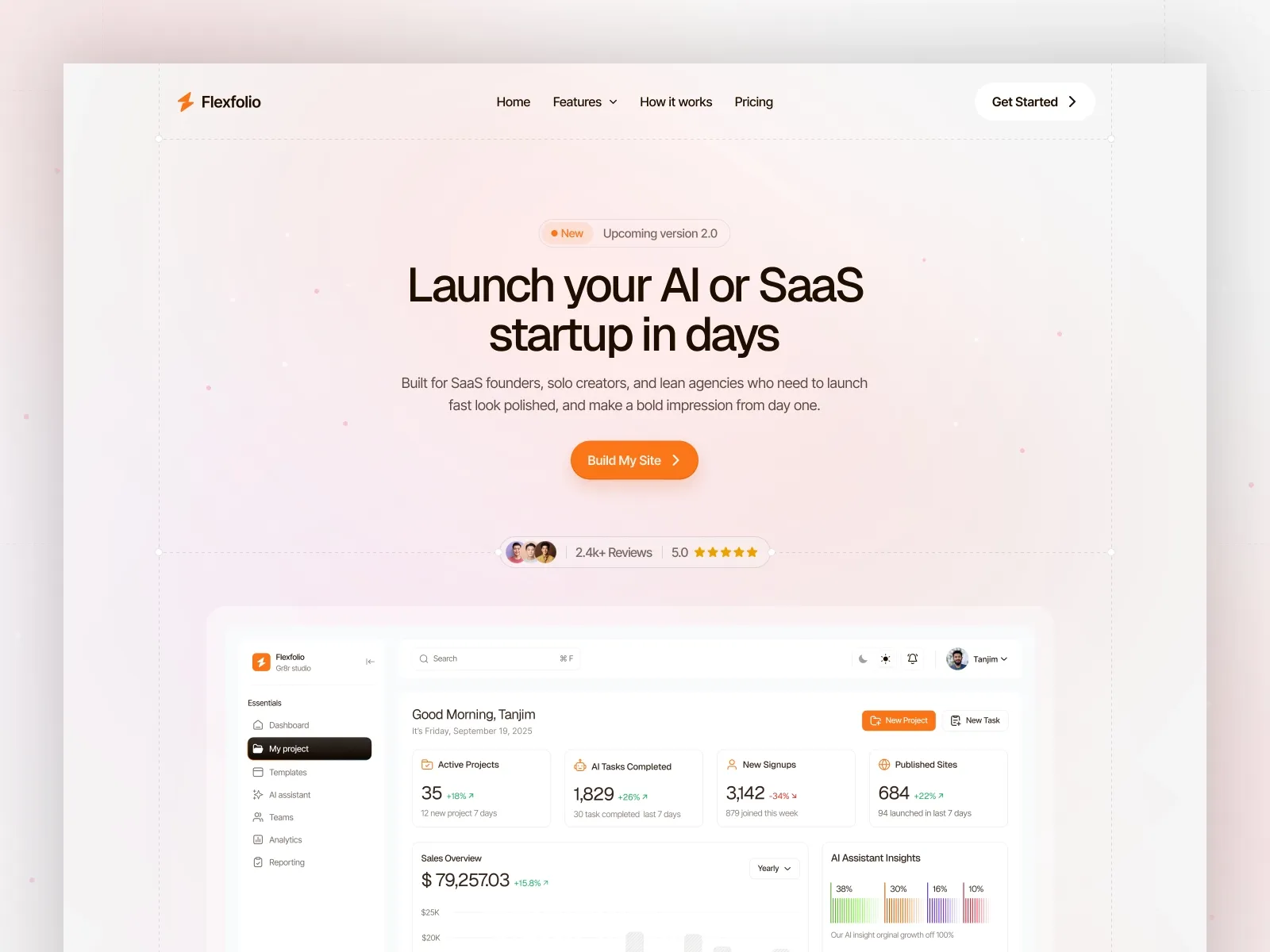 AI Agent Platform for a B2B SaaS Startup screenshot
