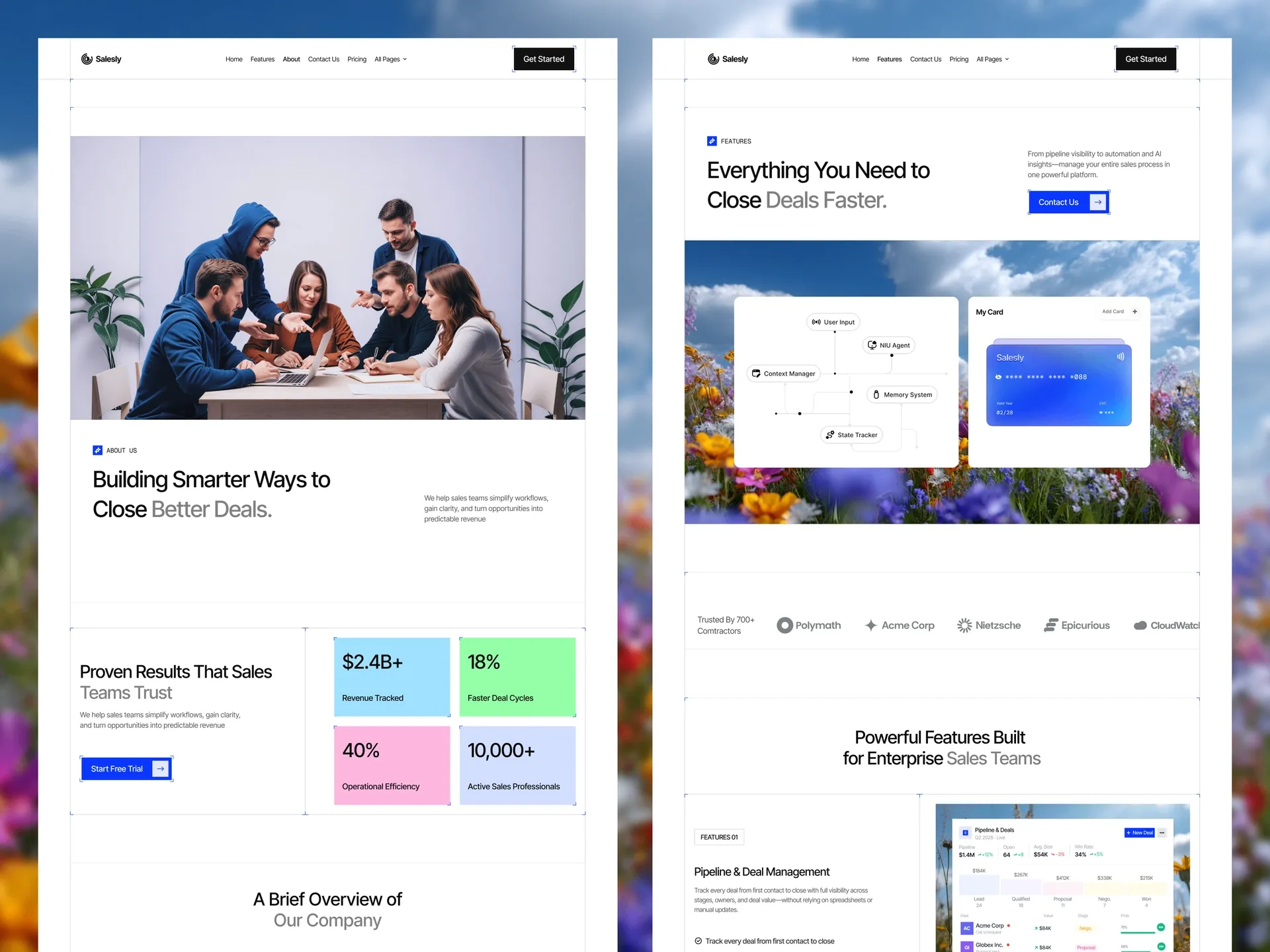 Sales Pipeline CRM screenshot